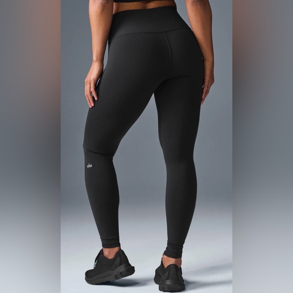 ALO Yoga Pants - ALO Yoga NWOT Airbrush High Waist Women's Black Leggings Size S